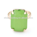 2015 New personalised fashion square gemstone ring